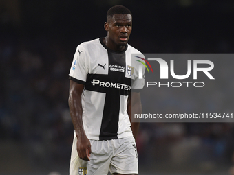 Ange-Yoan Bonny of Parma Calcio during the Serie A match between SSC Napoli and Parma Calcio at Stadio Diego Armando Maradona Naples Italy o...