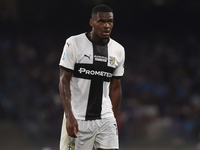 Ange-Yoan Bonny of Parma Calcio during the Serie A match between SSC Napoli and Parma Calcio at Stadio Diego Armando Maradona Naples Italy o...