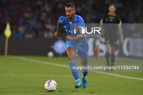 Leonardo Spinazzola of SSC Napoli during the Serie A match between SSC Napoli and Parma Calcio at Stadio Diego Armando Maradona Naples Italy...