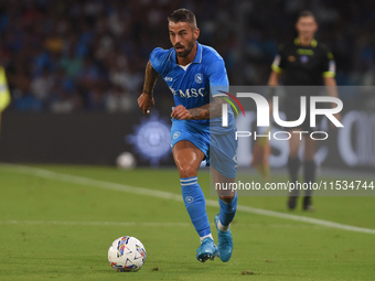 Leonardo Spinazzola of SSC Napoli during the Serie A match between SSC Napoli and Parma Calcio at Stadio Diego Armando Maradona Naples Italy...