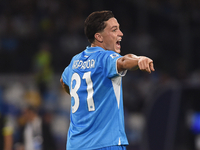 Giacomo Raspadori of SSC Napoli during the Serie A match between SSC Napoli and Parma Calcio at Stadio Diego Armando Maradona Naples Italy o...