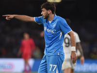 Khvicha Kvaratskhelia of SSC Napoli during the Serie A match between SSC Napoli and Parma Calcio at Stadio Diego Armando Maradona Naples Ita...