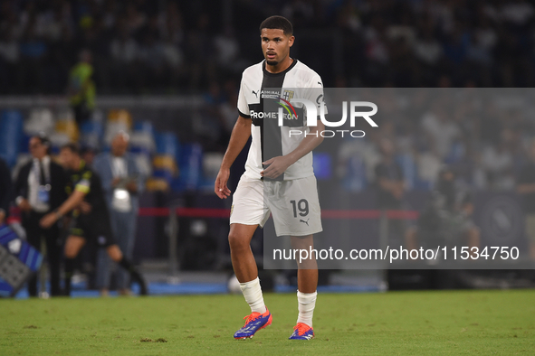 Simon Sohm of Parma Calcio during the Serie A match between SSC Napoli and Parma Calcio at Stadio Diego Armando Maradona Naples Italy on 31...