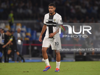 Simon Sohm of Parma Calcio during the Serie A match between SSC Napoli and Parma Calcio at Stadio Diego Armando Maradona Naples Italy on 31...