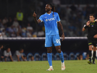 Andre-Frank Zambo Anguissa of SSC Napoli during the Serie A match between SSC Napoli and Parma Calcio at Stadio Diego Armando Maradona Naple...