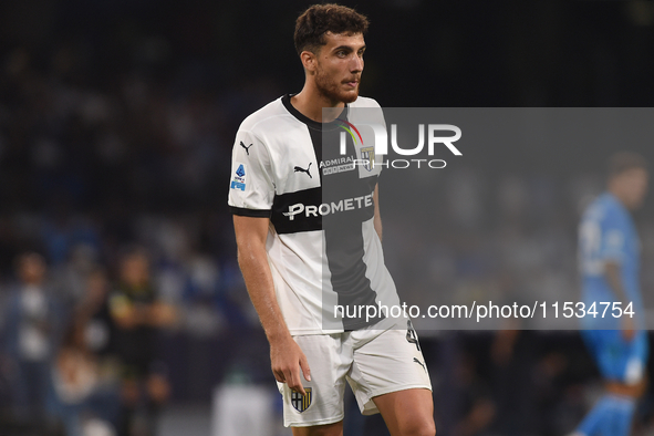 Botond Balogh of Parma Calcio during the Serie A match between SSC Napoli and Parma Calcio at Stadio Diego Armando Maradona Naples Italy on...