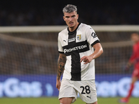 Valentin Mihaila of Parma Calcio during the Serie A match between SSC Napoli and Parma Calcio at Stadio Diego Armando Maradona Naples Italy...