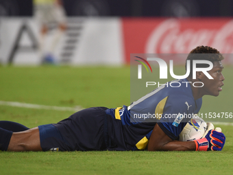 Zion Suzuki of Parma Calcio during the Serie A match between SSC Napoli and Parma Calcio at Stadio Diego Armando Maradona Naples Italy on 31...