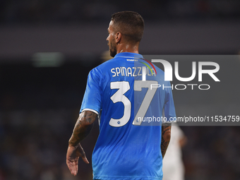 Leonardo Spinazzola of SSC Napoli during the Serie A match between SSC Napoli and Parma Calcio at Stadio Diego Armando Maradona Naples Italy...