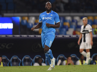 Romelu Lukaku of SSC Napoli during the Serie A match between SSC Napoli and Parma Calcio at Stadio Diego Armando Maradona Naples Italy on 31...