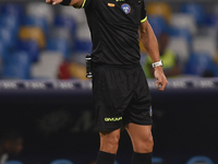 Referee Paride Tremolada during the Serie A match between SSC Napoli and Parma Calcio at Stadio Diego Armando Maradona Naples Italy on 31 Au...