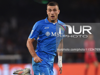 Alessandro Buongiorno of SSC Napoli during the Serie A match between SSC Napoli and Parma Calcio at Stadio Diego Armando Maradona Naples Ita...