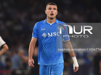 Alessandro Buongiorno of SSC Napoli during the Serie A match between SSC Napoli and Parma Calcio at Stadio Diego Armando Maradona Naples Ita...