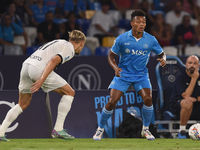 David Neres of SSC Napoli during the Serie A match between SSC Napoli and Parma Calcio at Stadio Diego Armando Maradona Naples Italy on 31 A...