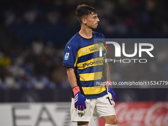 Enrico Delprato of Parma Calcio during the Serie A match between SSC Napoli and Parma Calcio at Stadio Diego Armando Maradona Naples Italy o...