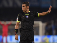 Referee Paride Tremolada during the Serie A match between SSC Napoli and Parma Calcio at Stadio Diego Armando Maradona Naples Italy on 31 Au...