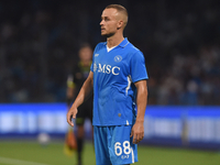 Stanislav Lobotka of SSC Napoli during the Serie A match between SSC Napoli and Parma Calcio at Stadio Diego Armando Maradona Naples Italy o...