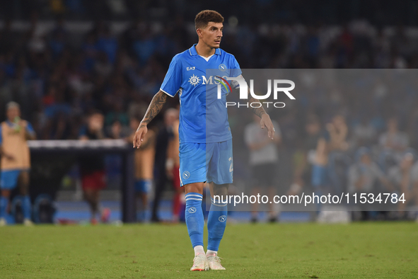 Giovanni Di Lorenzo of SSC Napoli during the Serie A match between SSC Napoli and Parma Calcio at Stadio Diego Armando Maradona Naples Italy...