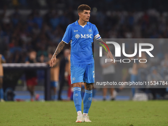 Giovanni Di Lorenzo of SSC Napoli during the Serie A match between SSC Napoli and Parma Calcio at Stadio Diego Armando Maradona Naples Italy...