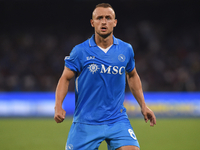 Stanislav Lobotka of SSC Napoli during the Serie A match between SSC Napoli and Parma Calcio at Stadio Diego Armando Maradona Naples Italy o...