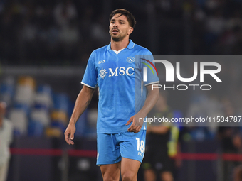 Giovanni Simeone of SSC Napoli during the Serie A match between SSC Napoli and Parma Calcio at Stadio Diego Armando Maradona Naples Italy on...