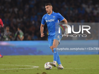 Alessandro Buongiorno of SSC Napoli during the Serie A match between SSC Napoli and Parma Calcio at Stadio Diego Armando Maradona Naples Ita...