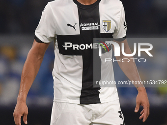 Yordan Osorio of Parma Calcio during the Serie A match between SSC Napoli and Parma Calcio at Stadio Diego Armando Maradona Naples Italy on...