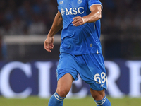 Stanislav Lobotka of SSC Napoli during the Serie A match between SSC Napoli and Parma Calcio at Stadio Diego Armando Maradona Naples Italy o...