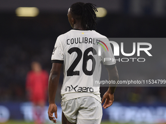 Woyo Coulibaly of Parma Calcio during the Serie A match between SSC Napoli and Parma Calcio at Stadio Diego Armando Maradona Naples Italy on...