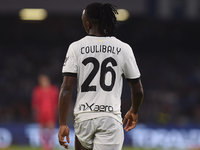 Woyo Coulibaly of Parma Calcio during the Serie A match between SSC Napoli and Parma Calcio at Stadio Diego Armando Maradona Naples Italy on...