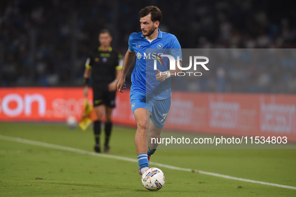 Khvicha Kvaratskhelia of SSC Napoli during the Serie A match between SSC Napoli and Parma Calcio at Stadio Diego Armando Maradona Naples Ita...