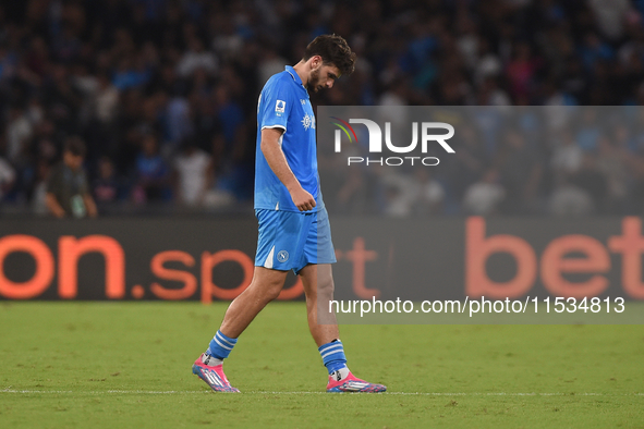 Khvicha Kvaratskhelia of SSC Napoli during the Serie A match between SSC Napoli and Parma Calcio at Stadio Diego Armando Maradona Naples Ita...