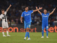 Giovanni Simeone of SSC Napoli during the Serie A match between SSC Napoli and Parma Calcio at Stadio Diego Armando Maradona Naples Italy on...