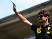 Charles Leclerc of Ferrari before the Formula 1 Italian Grand Prix at Autodromo Nazionale di Monza in Monza, Italy on September 1, 2024. (