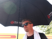 Nico Hulkenberg of Haas before the Formula 1 Italian Grand Prix at Autodromo Nazionale di Monza in Monza, Italy on September 1, 2024. (