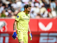 FC Utrecht goalkeeper Vasilis Barkas during the match between Utrecht and Twente at Stadium Galgenwaard for the Dutch Eredivisie 4th round s...