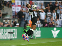 Newcastle United's Joelinton takes a ball under control during the Premier League match between Newcastle United and Tottenham Hotspur at St...