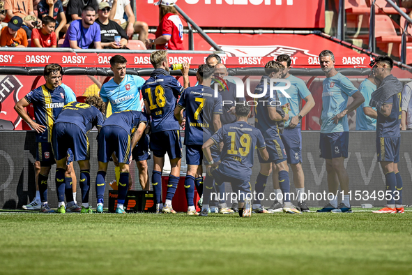 FC Twente trainer Joseph Oosting is present during the match Utrecht vs. Twente at Stadium Galgenwaard for the Dutch Eredivisie 4th round se...