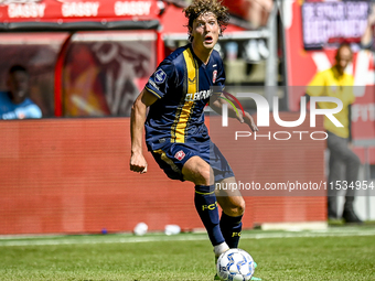 During the match Utrecht - Twente at the Stadium Galgenwaard for the Dutch Eredivisie 4th round season 2024-2025 in Utrecht, Netherlands, on...