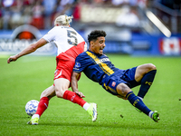 FC Utrecht player Kolbeinn Finnsson and FC Twente player Sayf Ltaief during the match Utrecht vs. Twente at Stadium Galgenwaard for the Dutc...