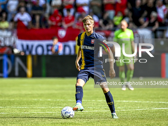 FC Twente player Max Bruns during the match Utrecht vs. Twente at Stadium Galgenwaard for the Dutch Eredivisie 4th round season 2024-2025 in...