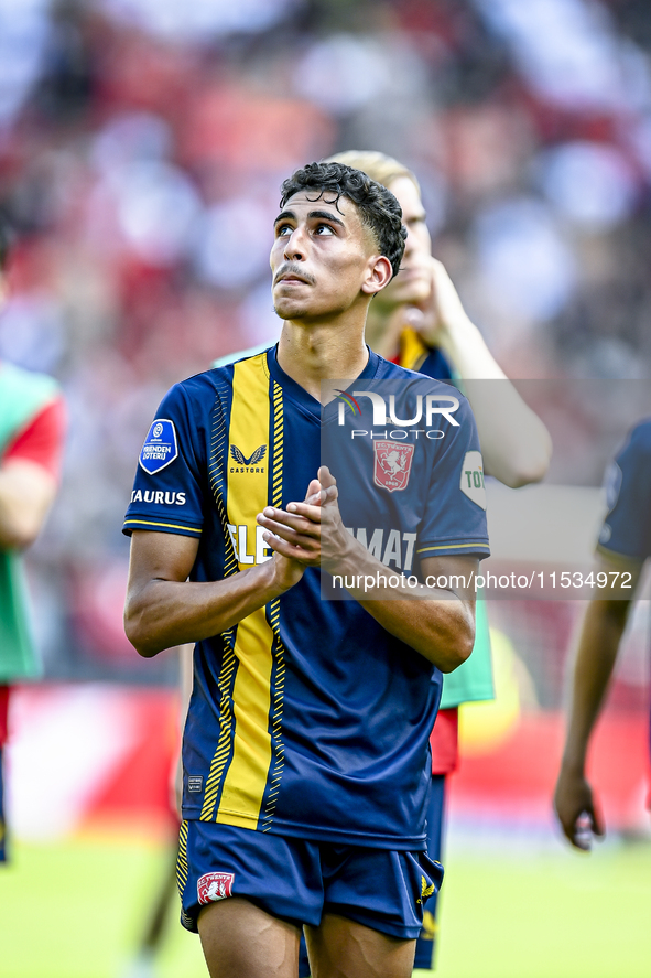 FC Twente player Sayf Ltaief is disappointed after the match between Utrecht and Twente at Stadium Galgenwaard for the Dutch Eredivisie 4th...