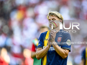 FC Twente player Sem Steijn is disappointed after the match Utrecht - Twente at the Stadium Galgenwaard for the Dutch Eredivisie 4th round s...