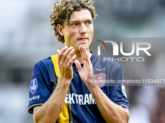 FC Twente player Sam Lammers is disappointed after the match Utrecht vs. Twente at Stadium Galgenwaard for the Dutch Eredivisie 4th round se...