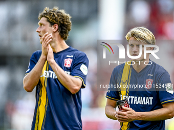 FC Twente player Sem Steijn is disappointed after the match Utrecht - Twente at the Stadium Galgenwaard for the Dutch Eredivisie 4th round s...