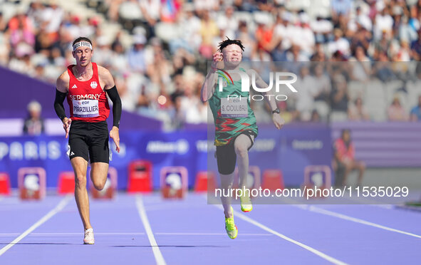 Samba Coulibaly of Mali in action in Men's 100m - T13 Round 1 during the Paris 2024 Paralympic Games at Stade de France on September 1, 2024...