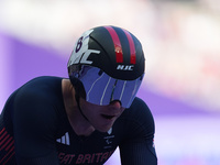 Nathan Maguire of Great Britain in action in Men's 400m - T54 Round 1 during the Paris 2024 Paralympic Games at Stade de France on September...