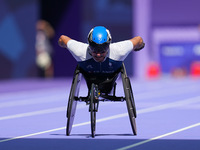 Pierre Fairbank of France in action in Men's 400m - T53 Round 1 during the Paris 2024 Paralympic Games at Stade de France on September 1, 20...