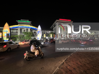 Thiruvananthapuram Central train station in Thampanoor, Thiruvananthapuram (Trivandrum), Kerala, India, on April 1, 2024. (