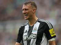 Newcastle United's Dan Burn during the Premier League match between Newcastle United and Tottenham Hotspur at St. James's Park in Newcastle,...